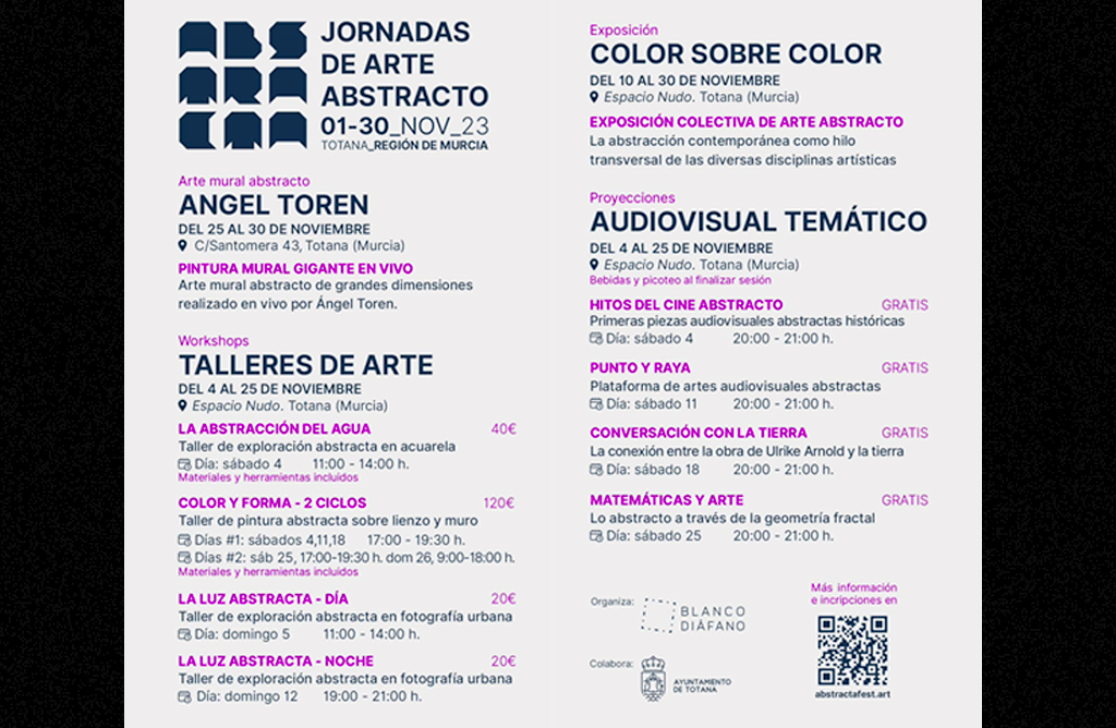 El arte abstracto llenará Totana durante el mes de noviembre